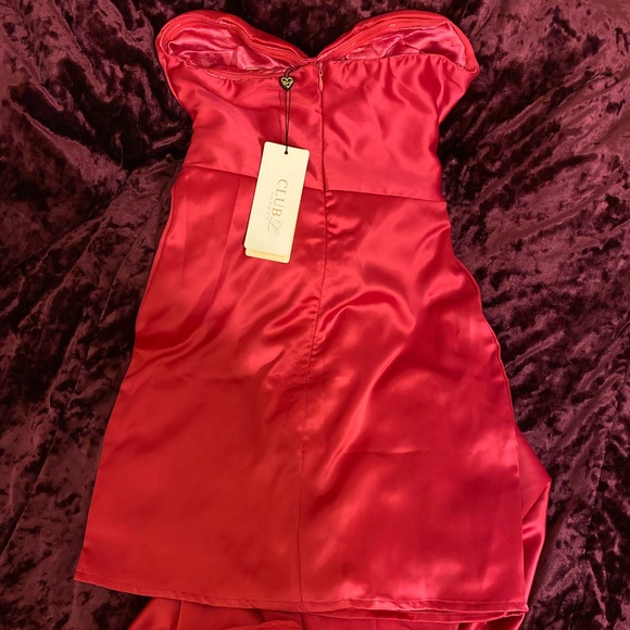 CLUB LONDON PINK BOW DRESS - Picture 3 of 7